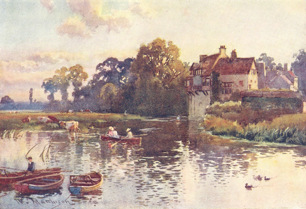 CAMBRIDGE. Granary, Cam 1907 old antique vintage print picture